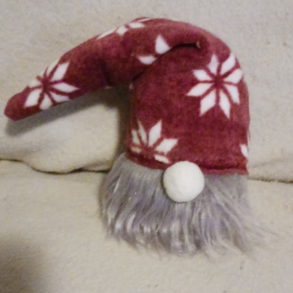 Red and White Gnome Plush Decor